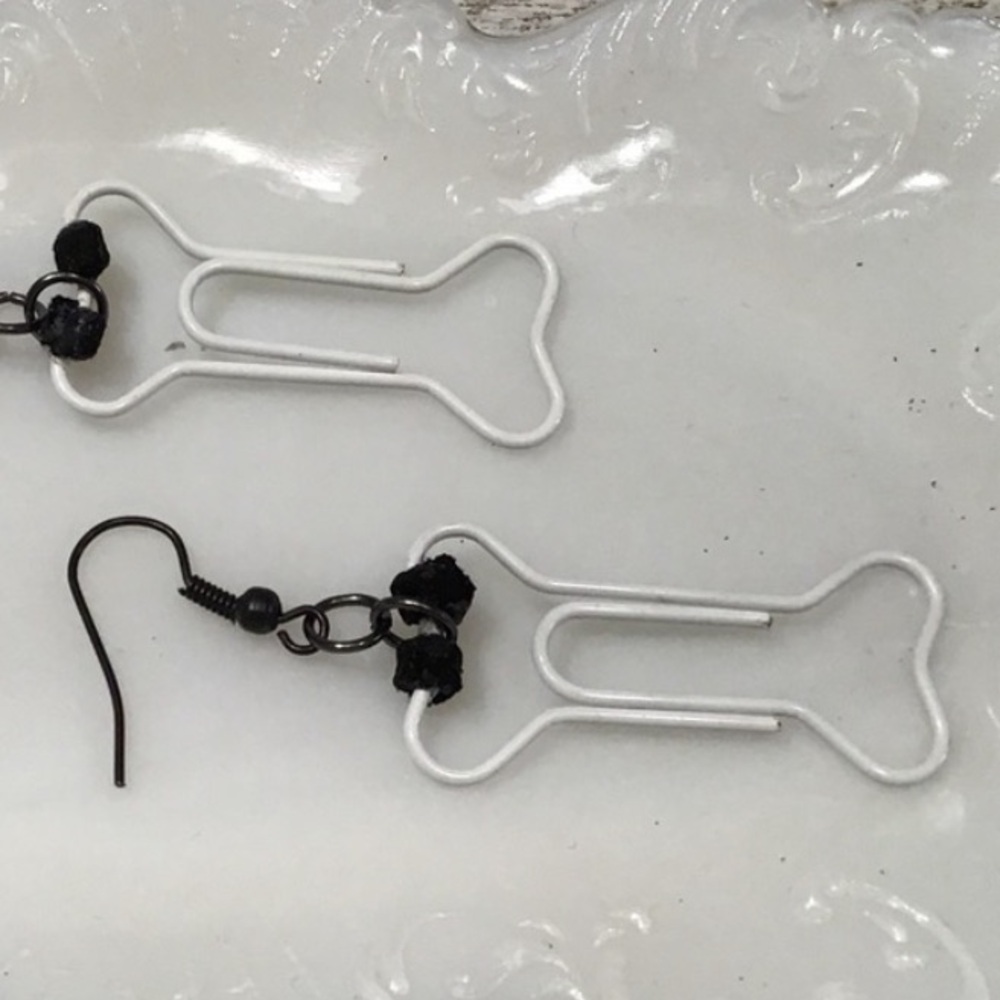 #126 Dog Bone Earrings